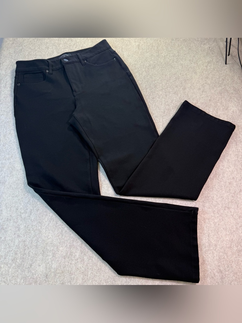 NYDJ Sculpt-Her Classic Trouser Pants in Black.  Lift/Tuck Tech Sz 8 R-NWOT